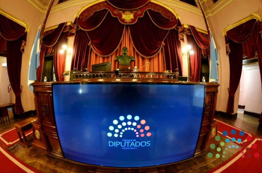  Miércoles 18 de junio sesiona la cámara de diputados de Entre Ríos