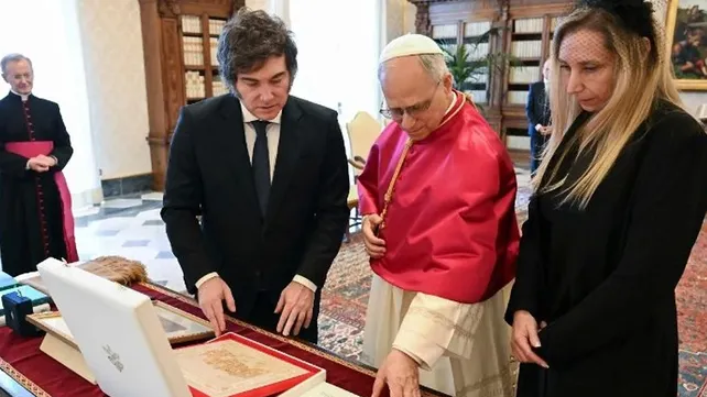  León XIV le confirmó a Javier Milei que visitará Argentina