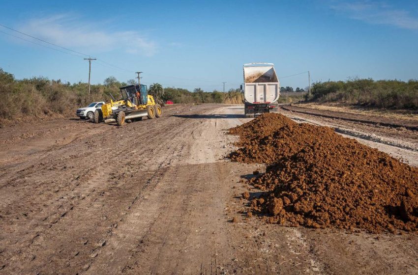  Continúan las mejoras en la ruta provincial N° 5 en Federal