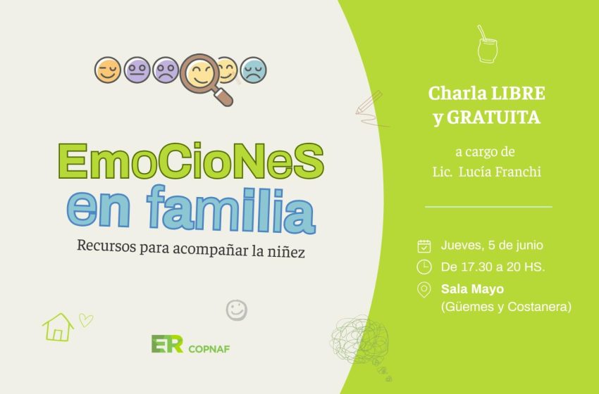  El Copnaf organiza una charla abierta sobre acompañamiento emocional en la niñez
