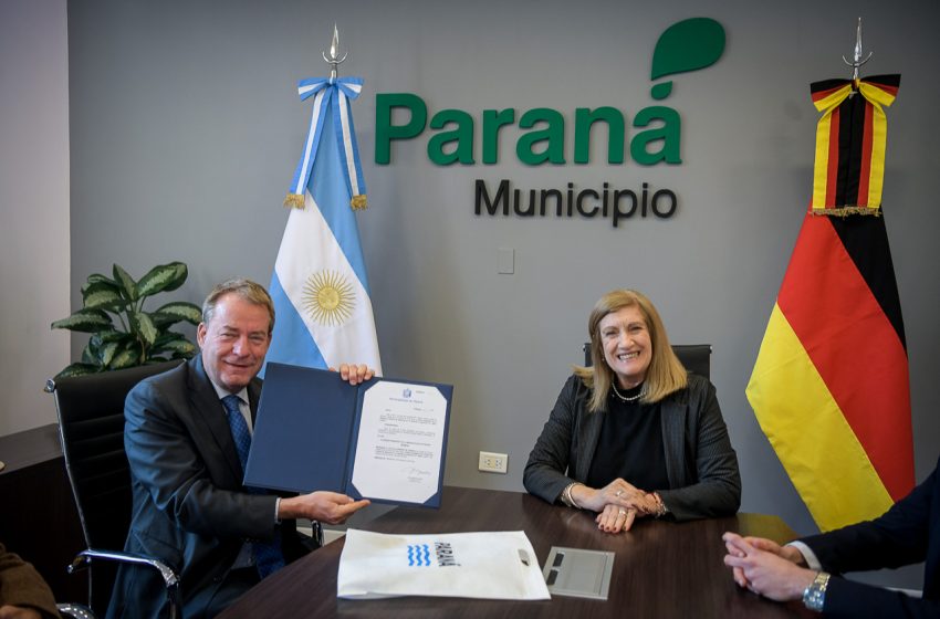  La intendenta Romero recibió al embajador de Alemania, Dieter Lamlé