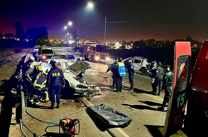  Concordia: Murió un hombre y una beba está grave tras brutal choque entre tres vehículos en Concordia