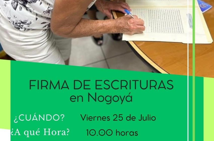  Nogoyá: Firma de escrituras 18 viviendas de IAPV