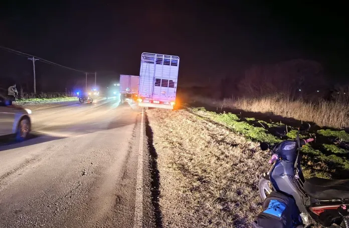  Victoria: Murió una mujer de Santa Fe al caer de la moto y ser embestida por un camión en la ruta provincial 11