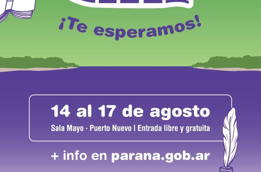  Se viene una nueva edición de la Feria del Libro Paraná Lee
