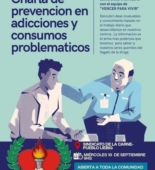  Charla de prevención en adicciones y consumos problemáticos en Pueblo Liebig