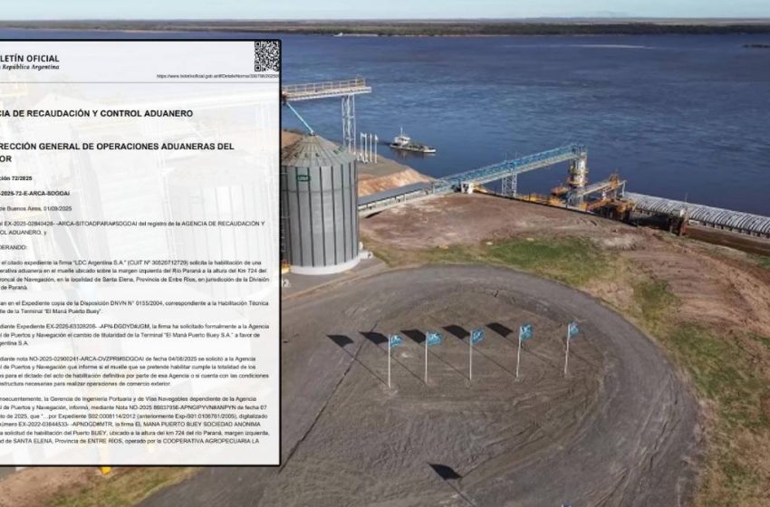  Nación autorizó el puerto de Dreyfus en Santa Elena