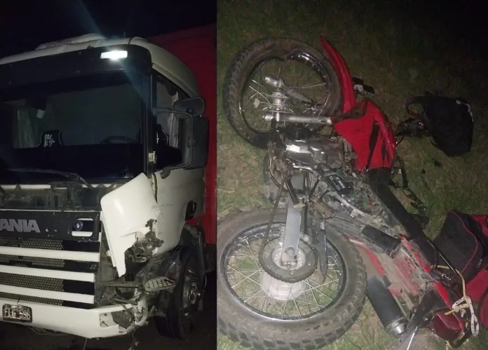  Murió un motociclista al chocar de frente contra un camión en la ruta 11 en el acceso a Las Cuevas