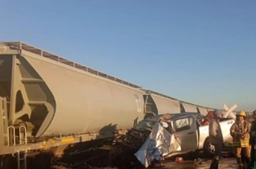  Médanos: Fatalidad en Ruta 12 de Entre Ríos tres muertos tras violento choque de una camioneta con un tren
