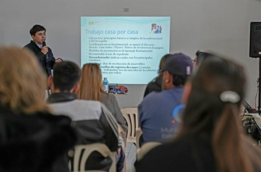  La provincia promueve capacitaciones sobre manejo del dengue