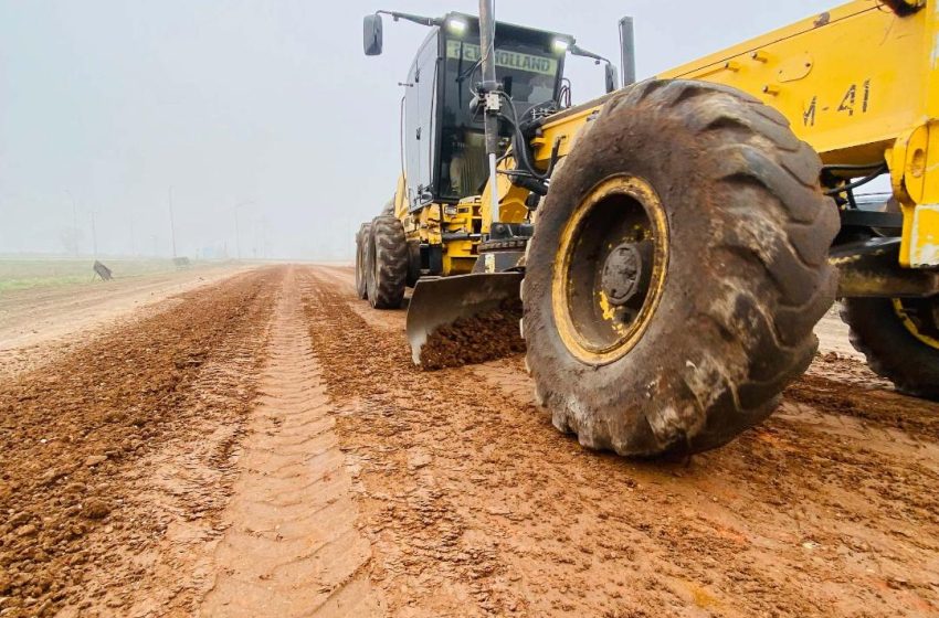  Comenzaron las obras de enripiado en la ruta provincial N° 42 en Gualeguaychú