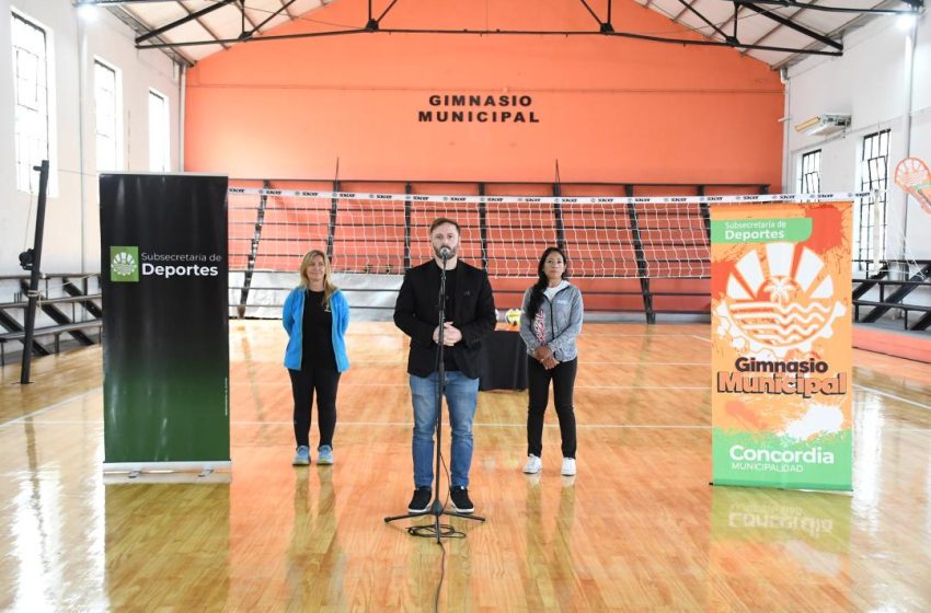  Concordia: Finalizadas las obras el gimnasio municipal reabrió sus puertas