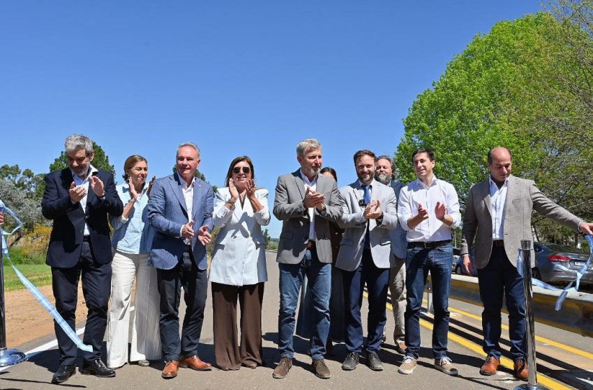  Frigerio inauguró la obra de reparación del tramo que une Colón con San José